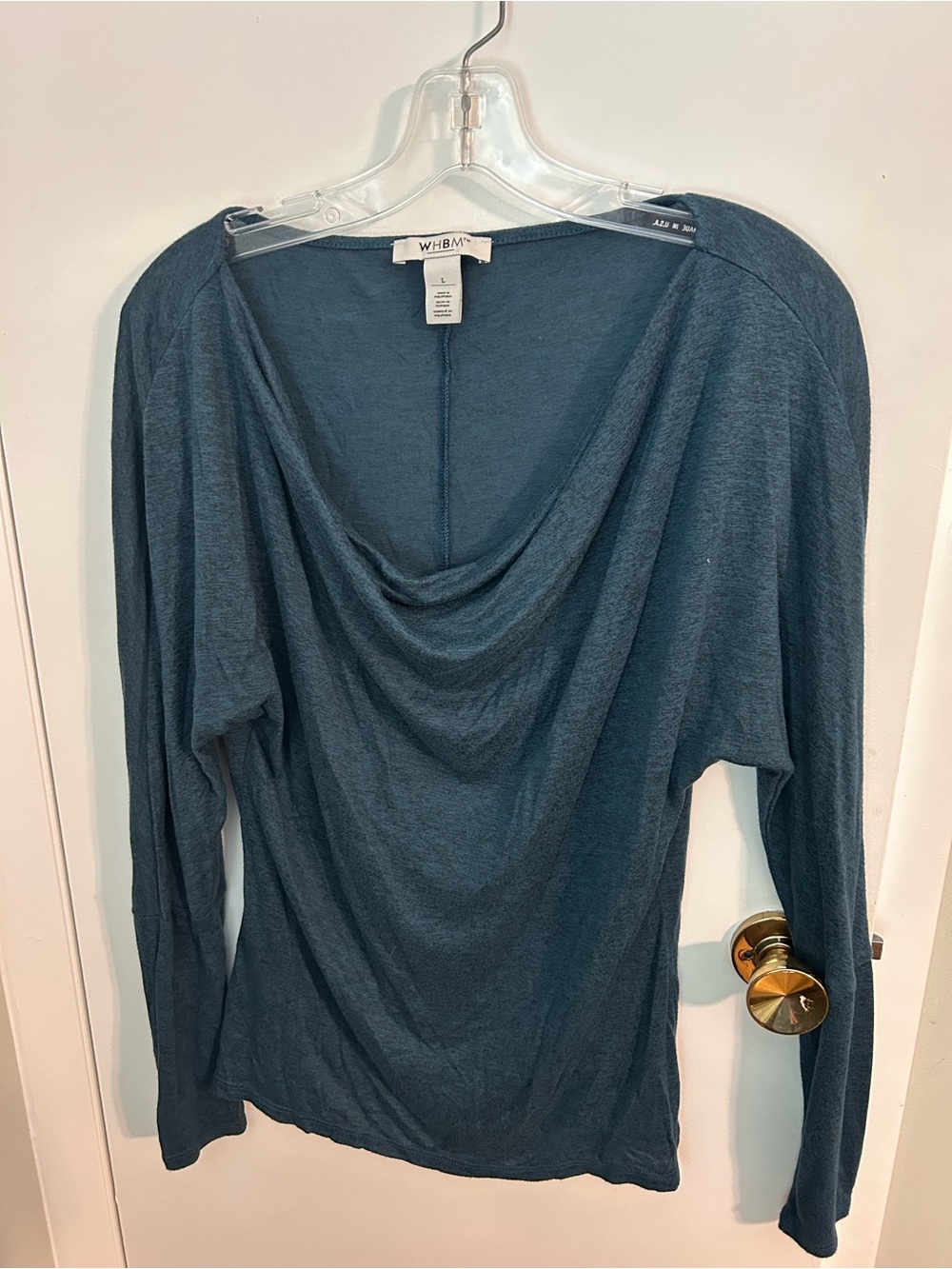 White House Black Market Teal Knit Top